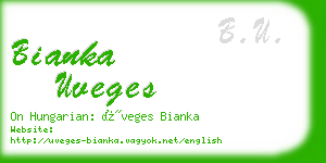 bianka uveges business card